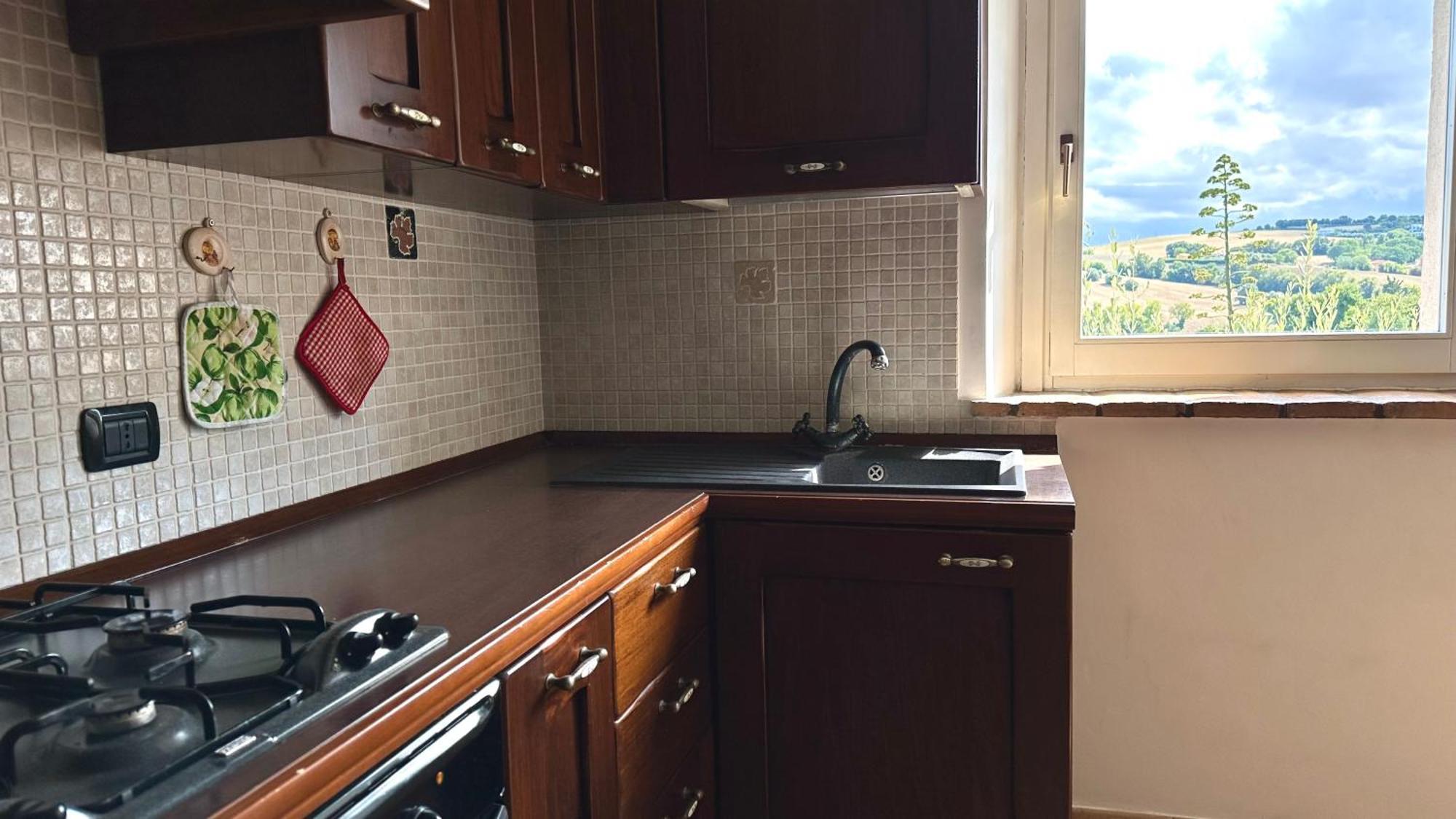 S214 - Sirolo, Trilocale Con Giardino In Zona Tranquilla Διαμέρισμα Εξωτερικό φωτογραφία